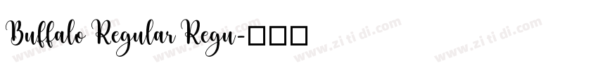 Buffalo Regular Regu字体转换